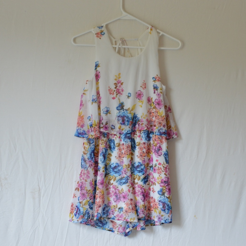 Target Kids Tie Back Romper Worn 3x